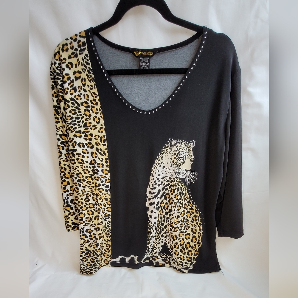 Valentina Leopard Top